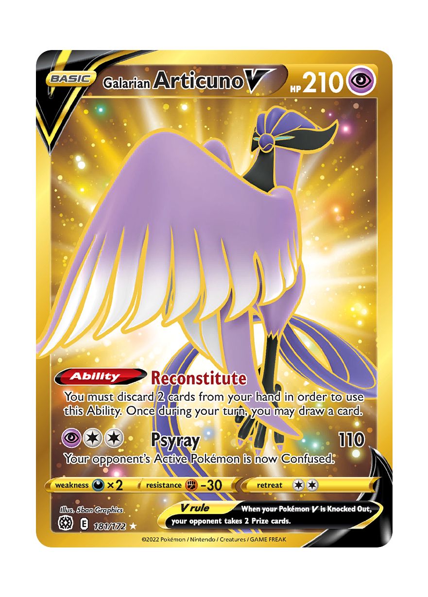 Galarian Articuno V (181/172) - Brilliant Stars