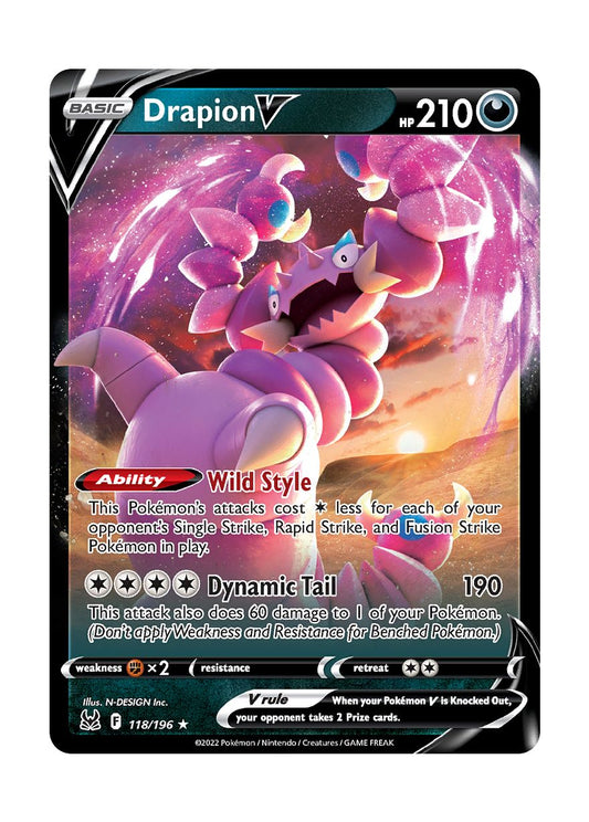 Drapion V (118/196) - Lost Origin