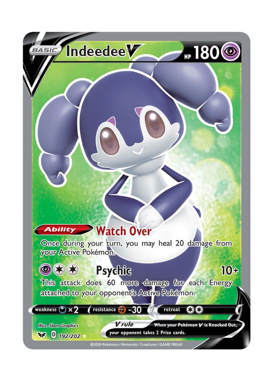 Indeedee V (192/202) - Sword & Shield