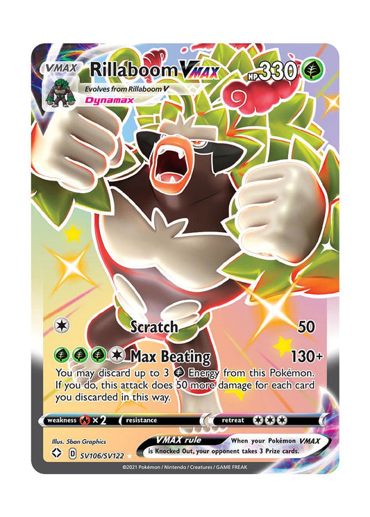 Rillaboom VMAX (SV106/122) - Shiny Vault