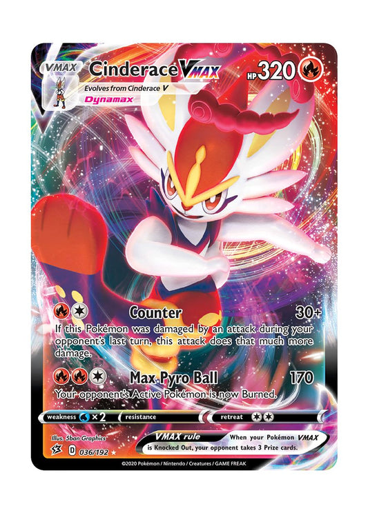 Cinderace VMAX (036/192) - Rebel Clash