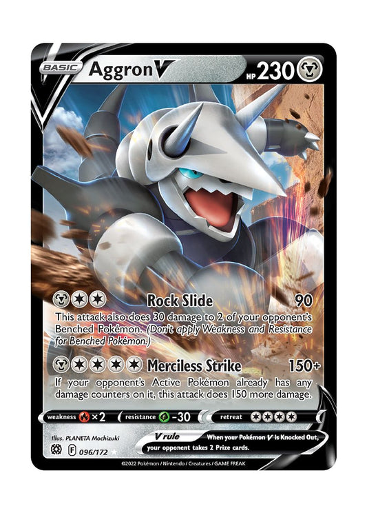 Aggron V (096/172) - Brilliant Stars