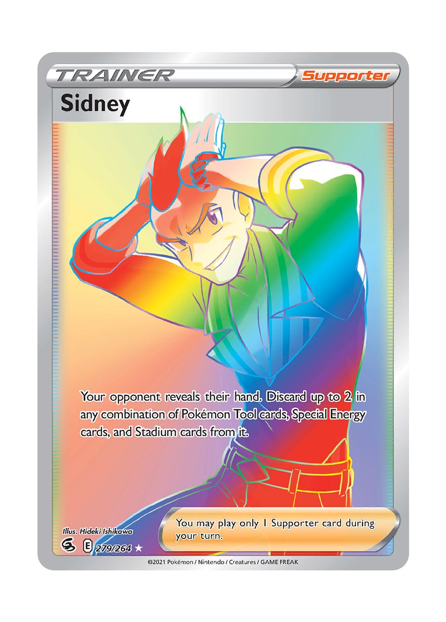 pokemon sword and shield rainbow rare cards Sidney (279/264) – Torena
