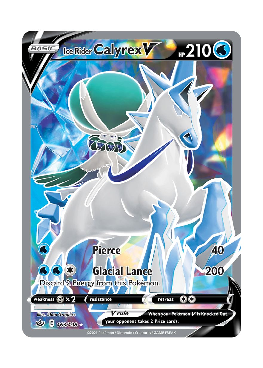 Ice Rider Calyrex V (163/198) - Chilling Reign