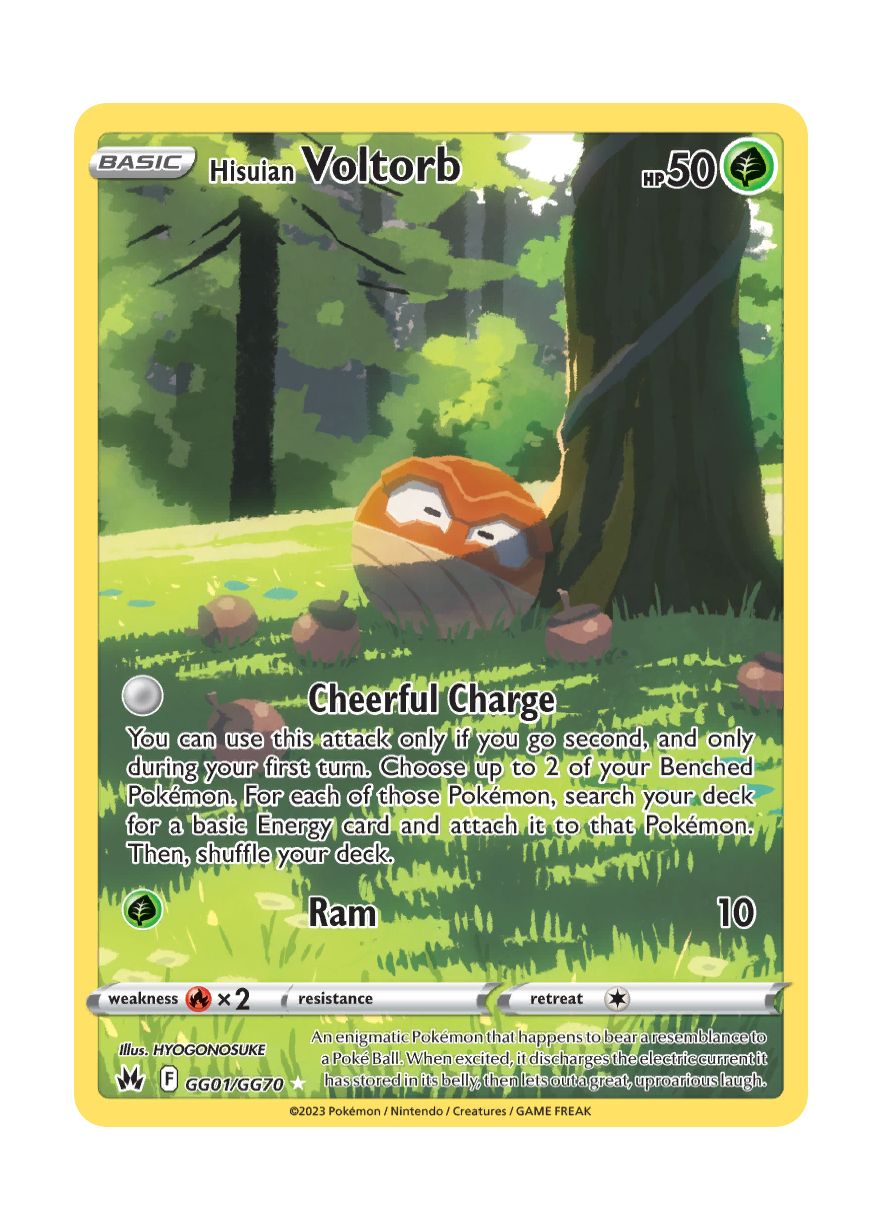 Pokemon Voltorb Authentic 2024 card