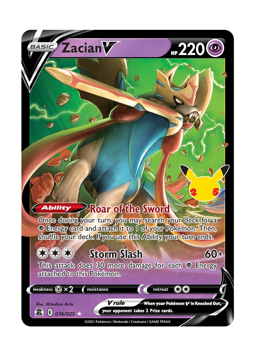 zacian pokemon cards Zacian V (016/25) – Torena