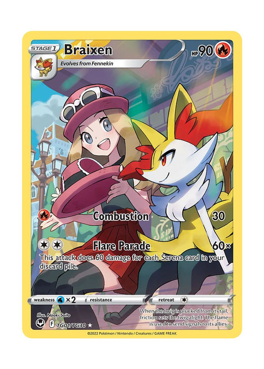 Braixen (TG01/30) - Silver Tempest Trainer Gallery