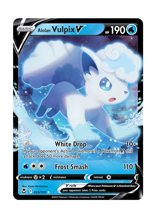 Alolan Vulpix V (033/195) - Silver Tempest
