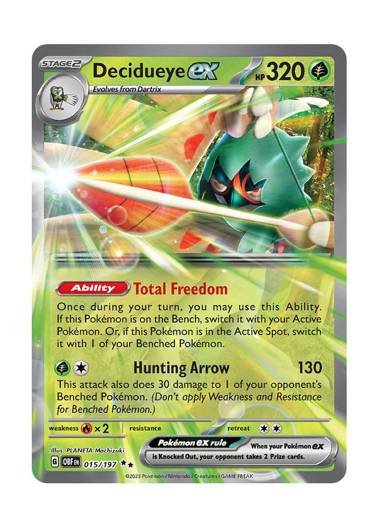 Decidueye ex (15/197) - Obsidian Flames