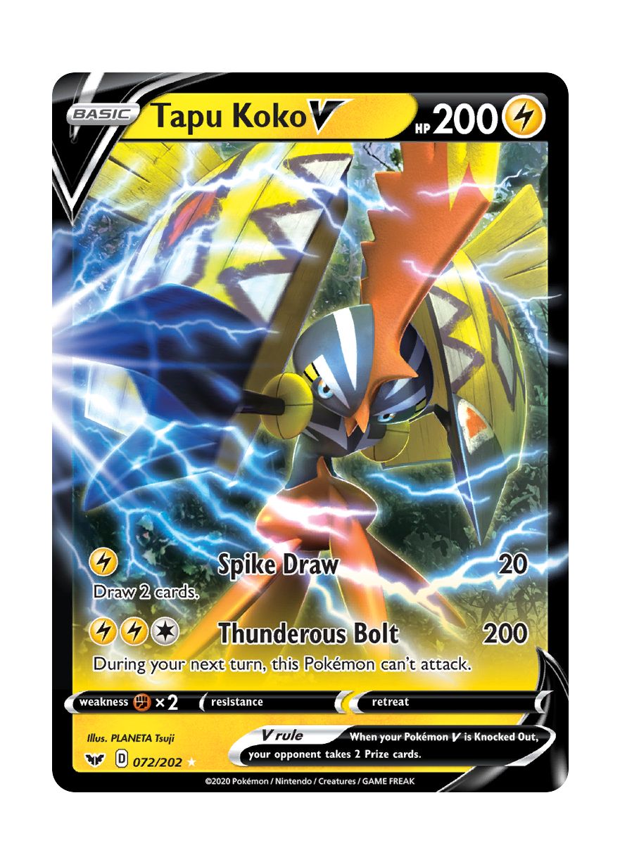 Tapu Koko V (072/202) - Sword & Shield