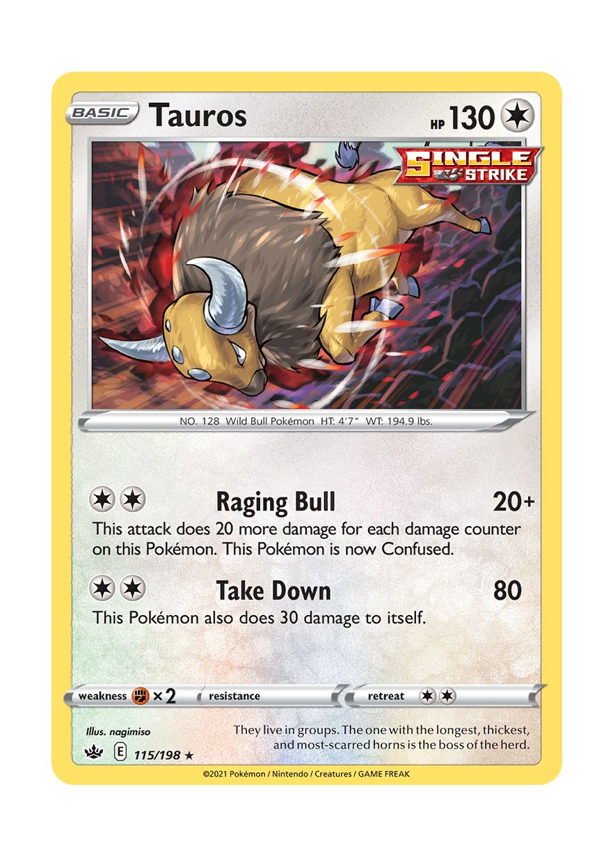 Tauros (115/198) - Chilling Reign