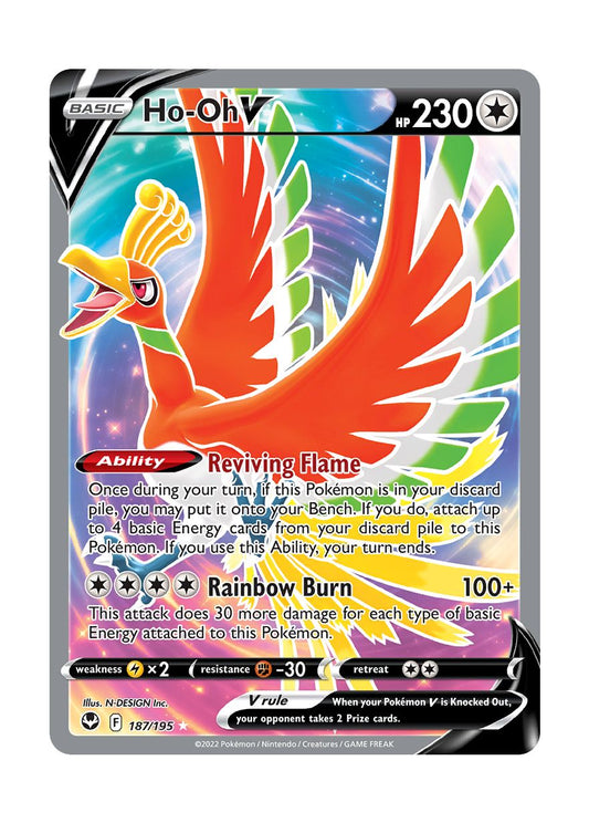 Ho-Oh V (187/195) - Silver Tempest