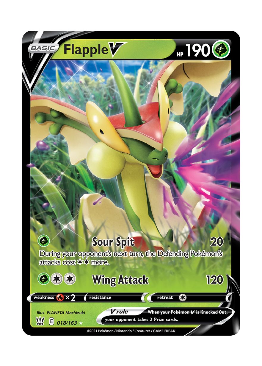 Flapple V (018/163) - Battle Styles