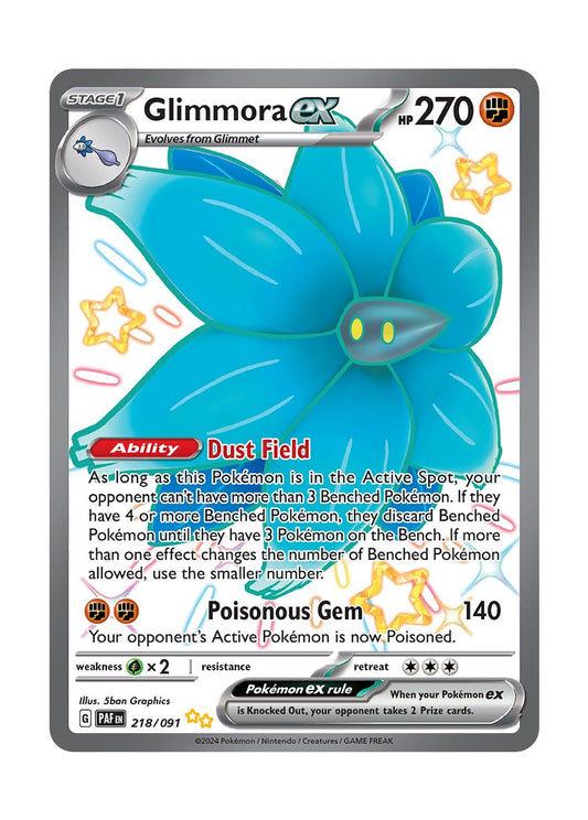 Glimmora ex (218/91) - Paldean Fates