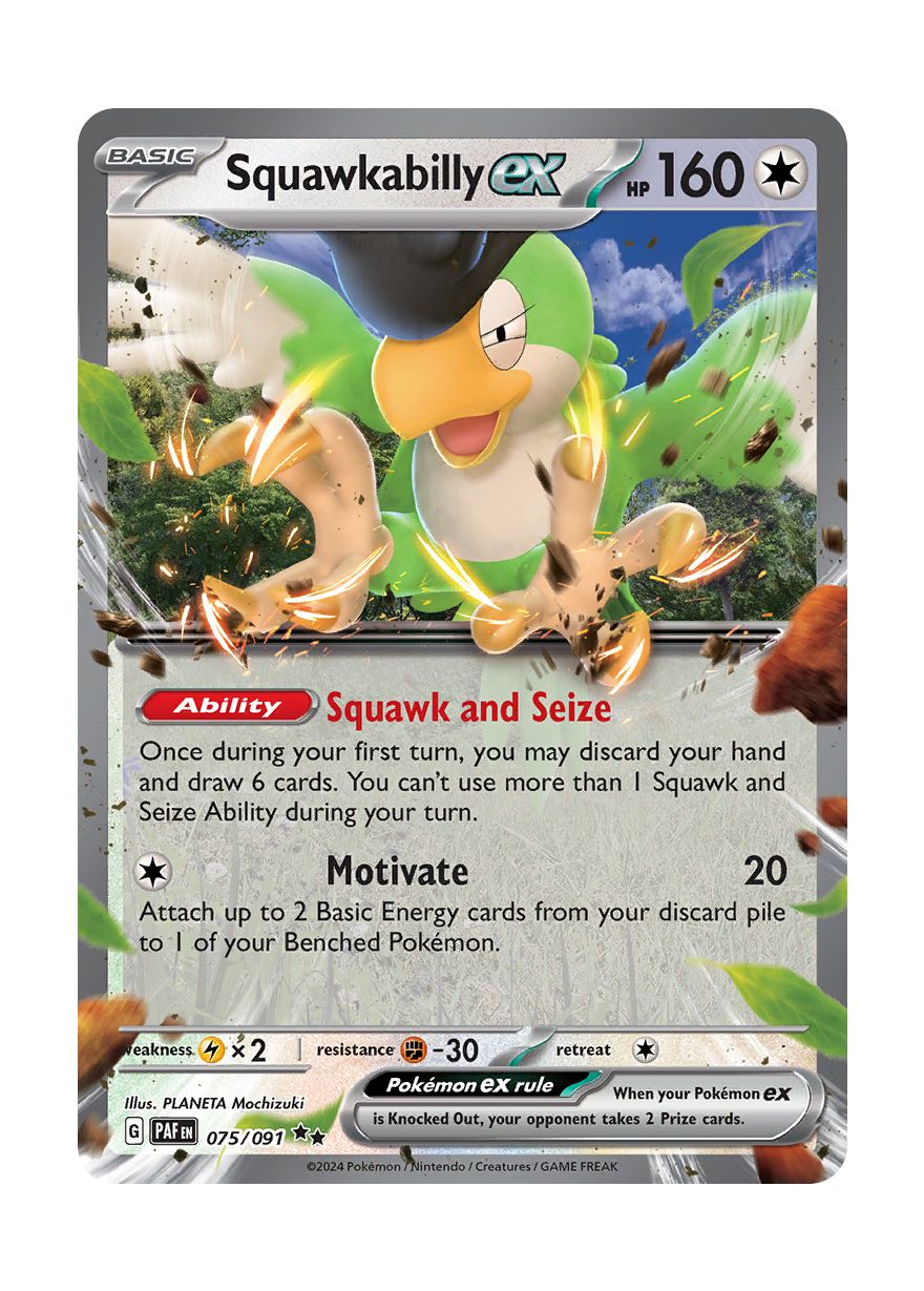 Squawkabilly ex (075/91) - Paldean Fates