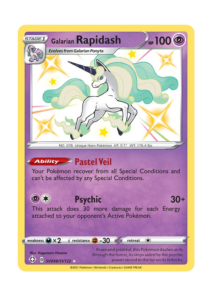 Galarian Rapidash (SV048/122) - Shiny Vault