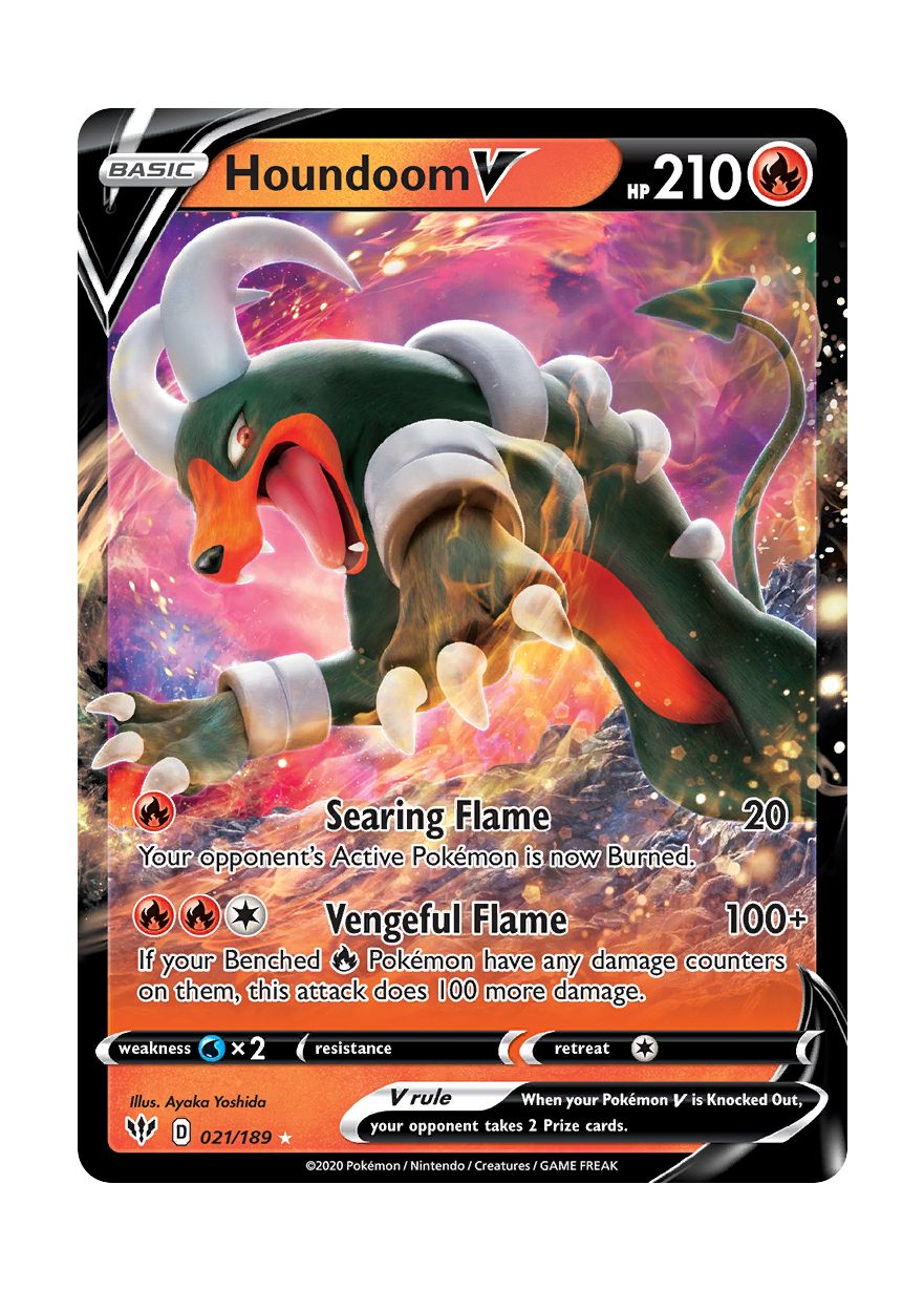 Houndoom V (021/189) - Darkness Ablaze