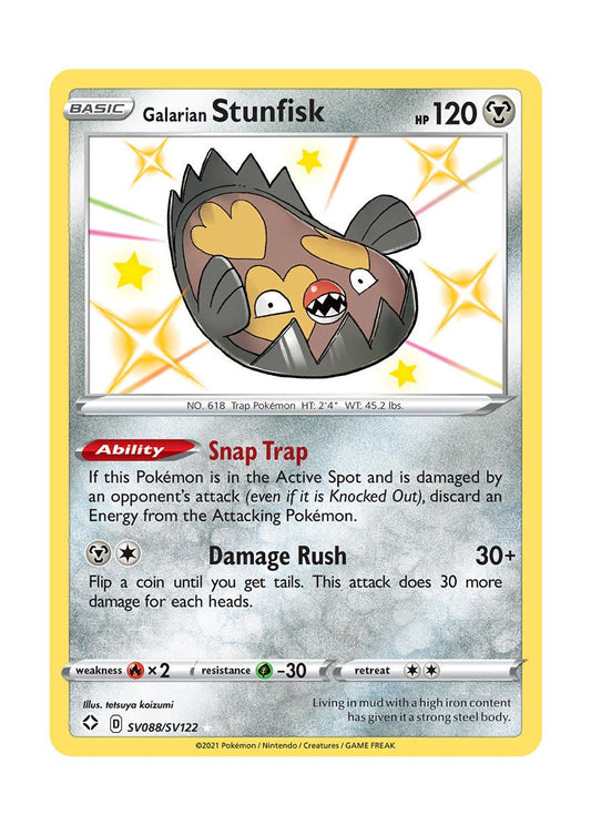 Galarian Stunfisk (SV088/122) - Shiny Vault