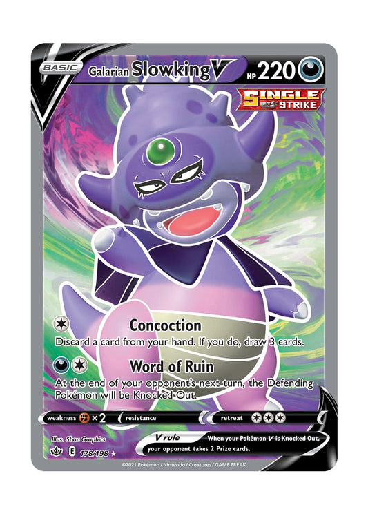 Galarian Slowking V (178/198) - Chilling Reign