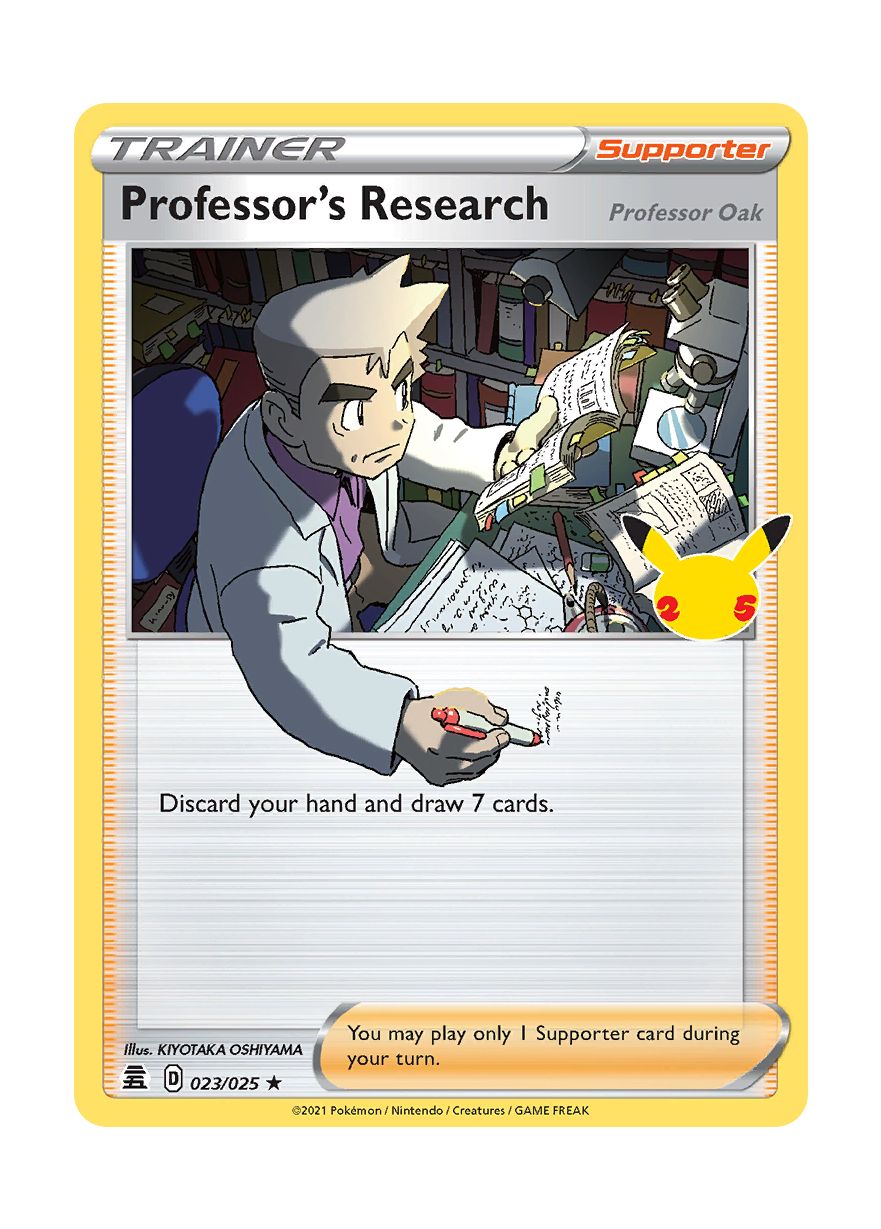 Professor's Research (Professor Oak) (023/25) - Celebrations