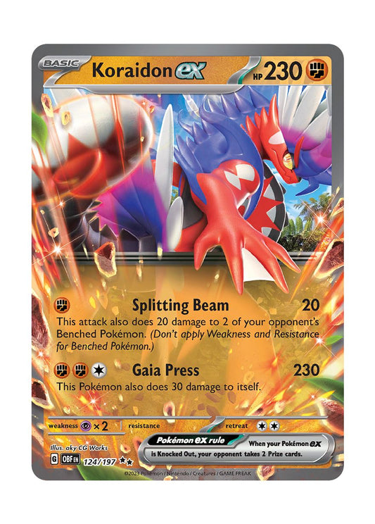 Koraidon ex (124/197) - Obsidian Flames