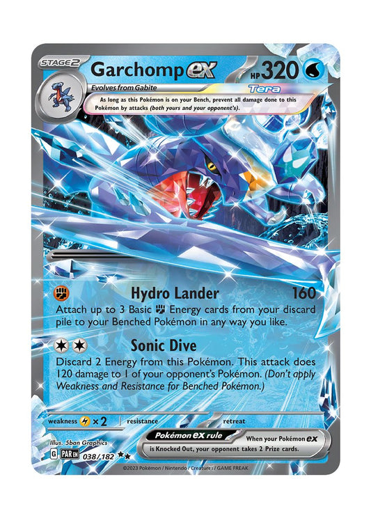 Garchomp ex (38/182) - Paradox Rift