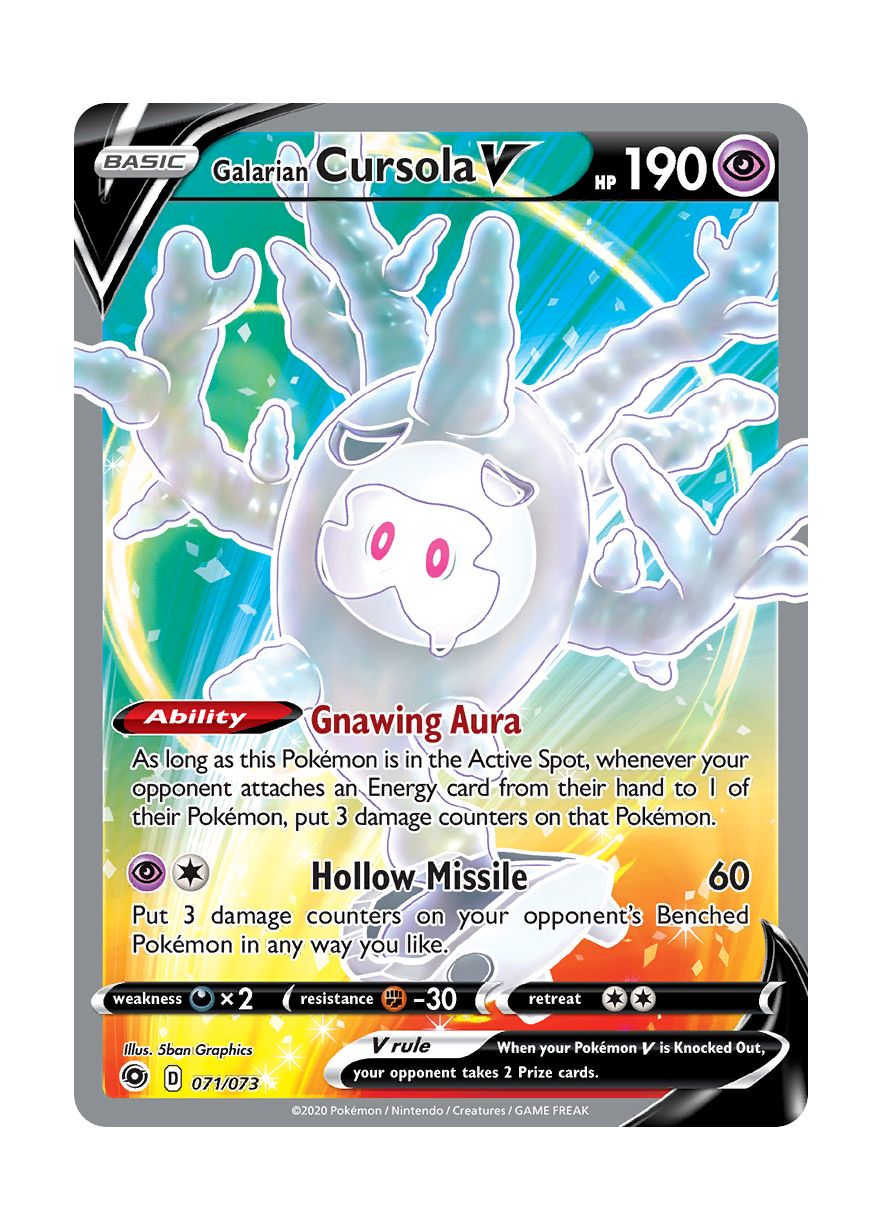 Galarian Cursola V (071/73) - Champion's Path