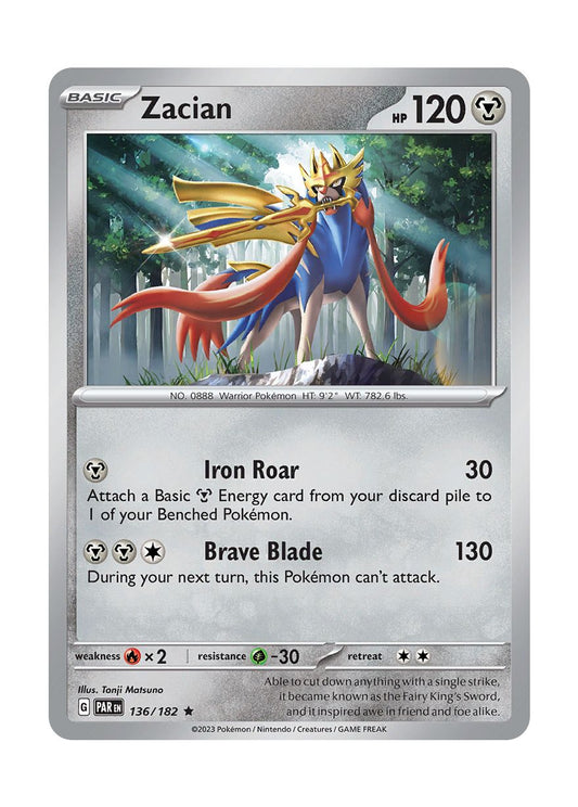 Zacian (136/182) - Paradox Rift