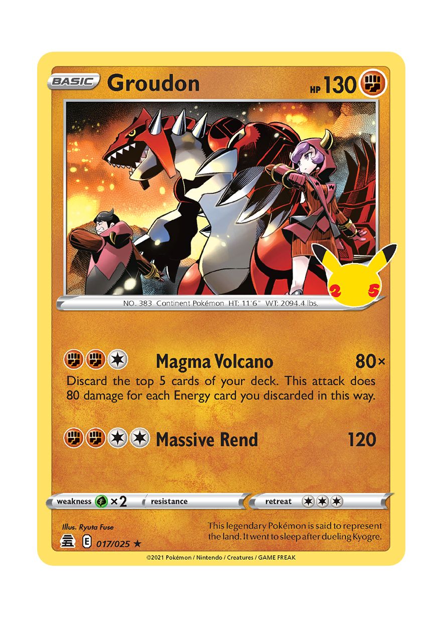 Groudon (017/25) - Celebrations