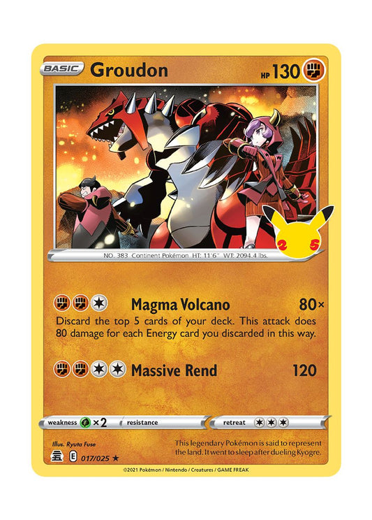 Groudon (017/25) - Celebrations