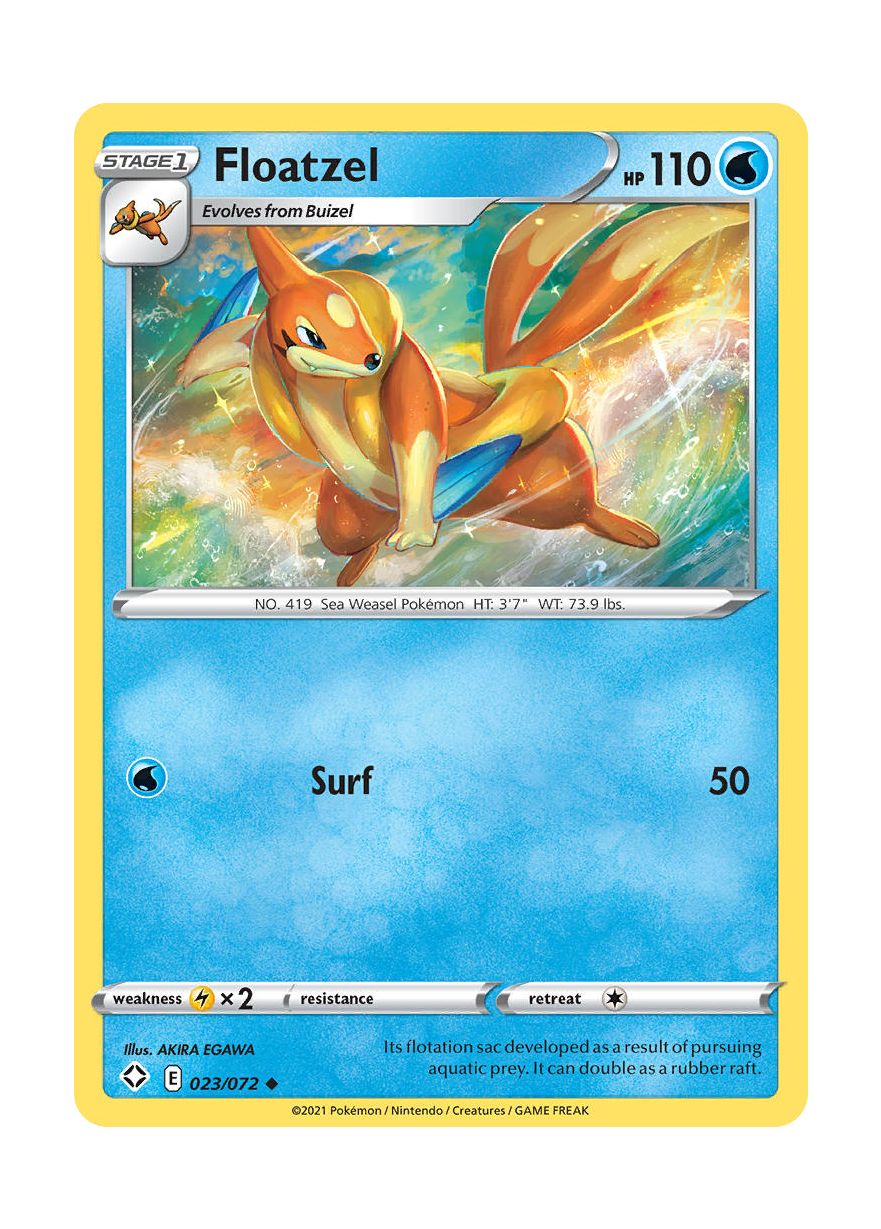 Floatzel (023/72) - Shining Fates