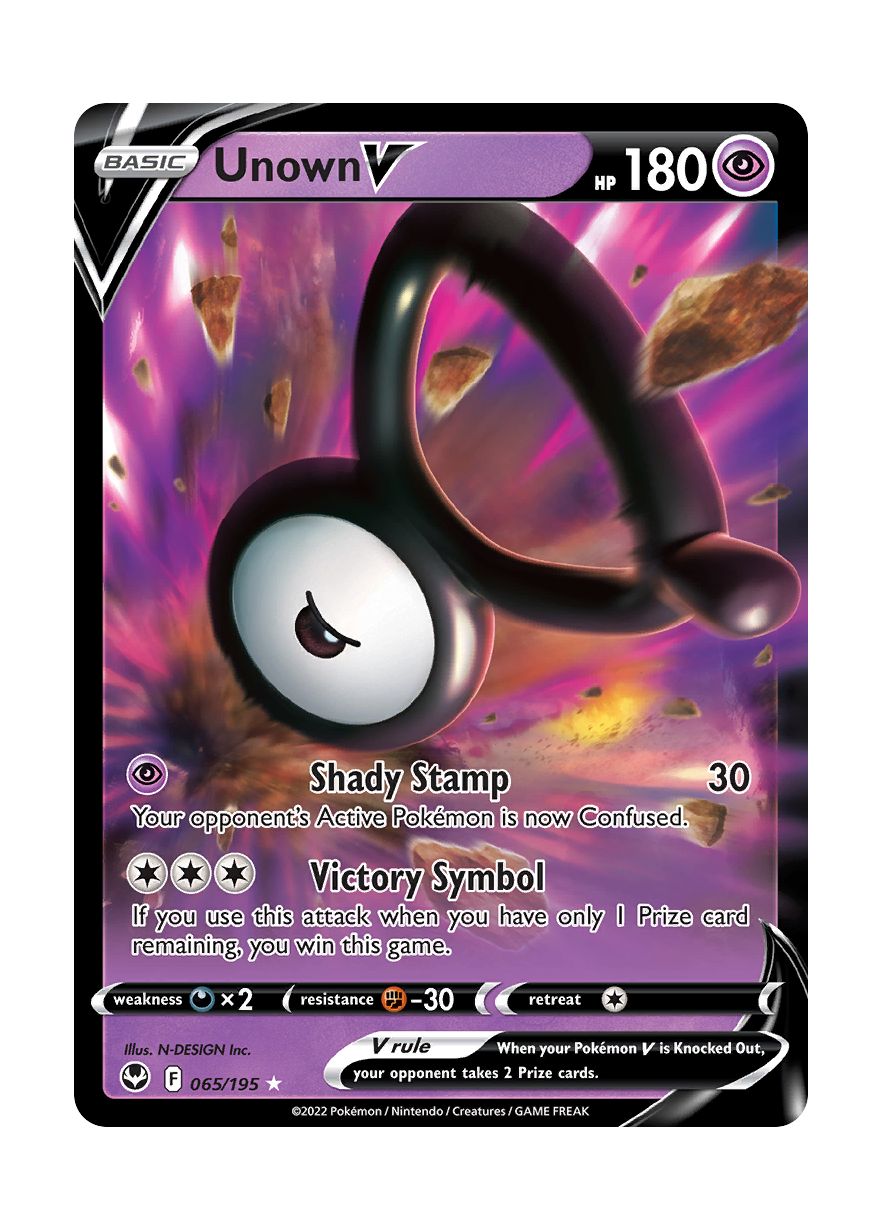 Unown V (065/195) - Silver Tempest