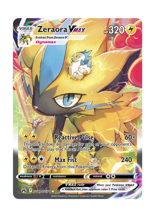 Zeraora VMAX (GG42/70) - Crown Zenith Galarian Gallery