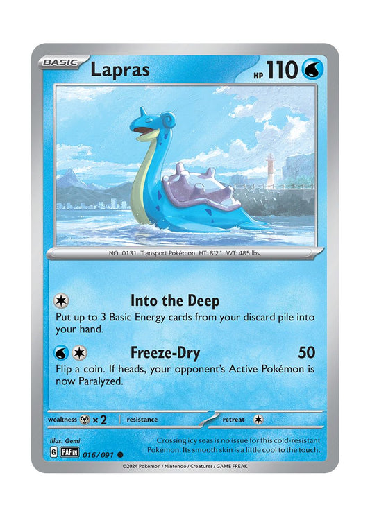 Lapras - Reverse Holo (016/91) - Paldean Fates