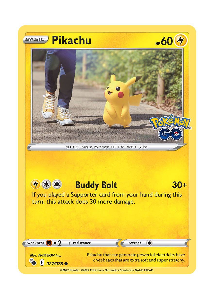 Pikachu - Reverse Holo (027/78) - Pokémon GO