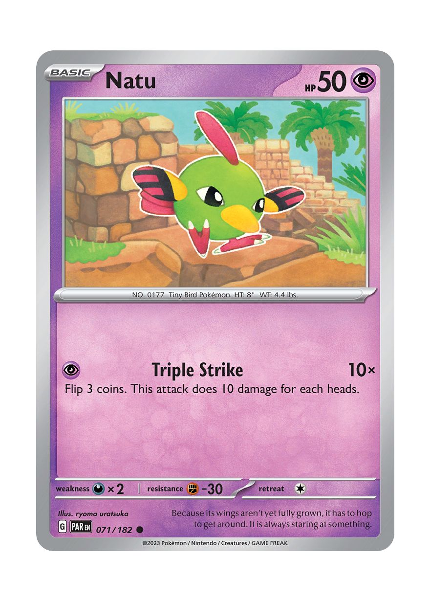 Natu - Reverse Holo (071/182) - Paradox Rift