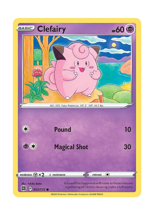 Clefairy - Reverse Holo (053/172) - Brilliant Stars