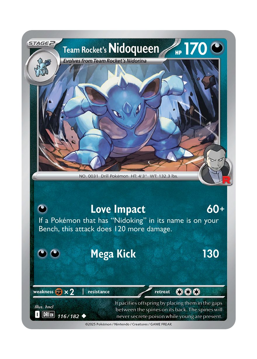 Team Rocket's Nidoqueen (116/182) - Destined Rivals