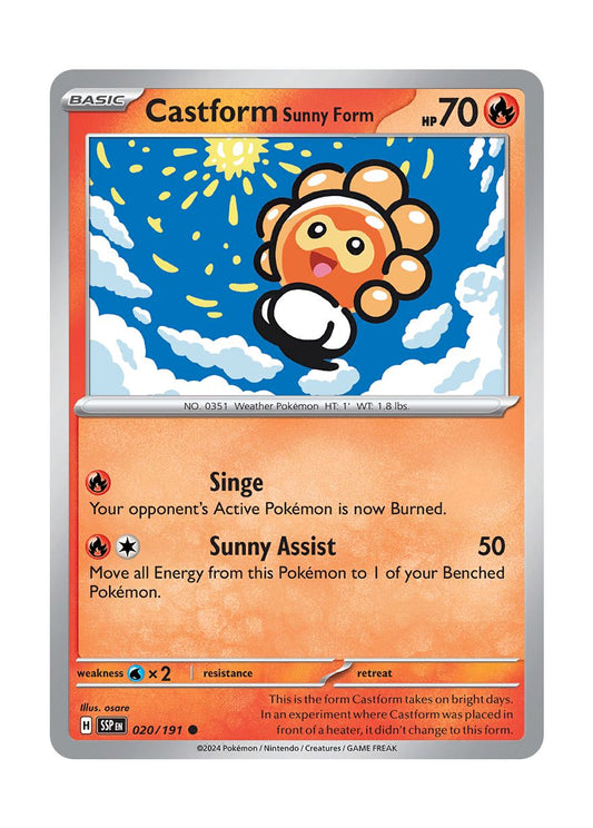 Castform Sunny Form (020/191) - Surging Sparks