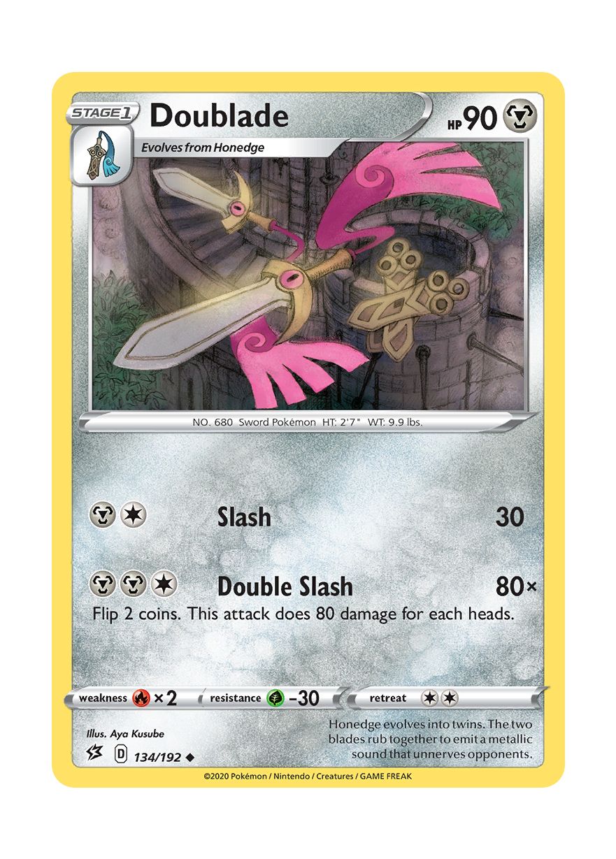 Doublade - Reverse Holo (134/192) - Rebel Clash