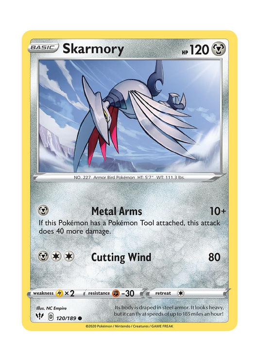 Skarmory - Reverse Holo (120/189) - Darkness Ablaze