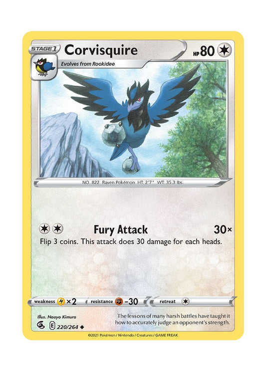 Corvisquire - Reverse Holo (220/264) - Fusion Strike