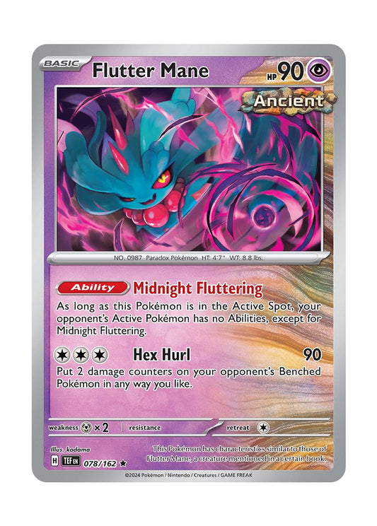 Flutter Mane - Reverse Holo (078/162) - Temporal Forces