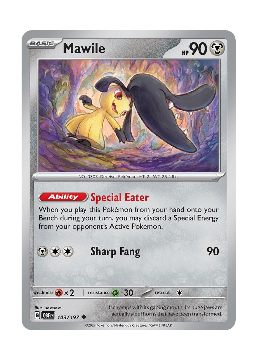 Mawile - Reverse Holo (143/197) - Obsidian Flames