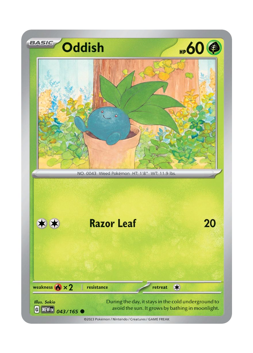 Oddish - Reverse Holo (043/165) - 151