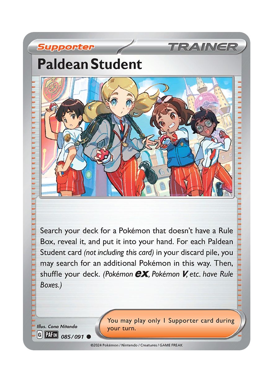 Paldean Student - Reverse Holo (085/91) - Paldean Fates