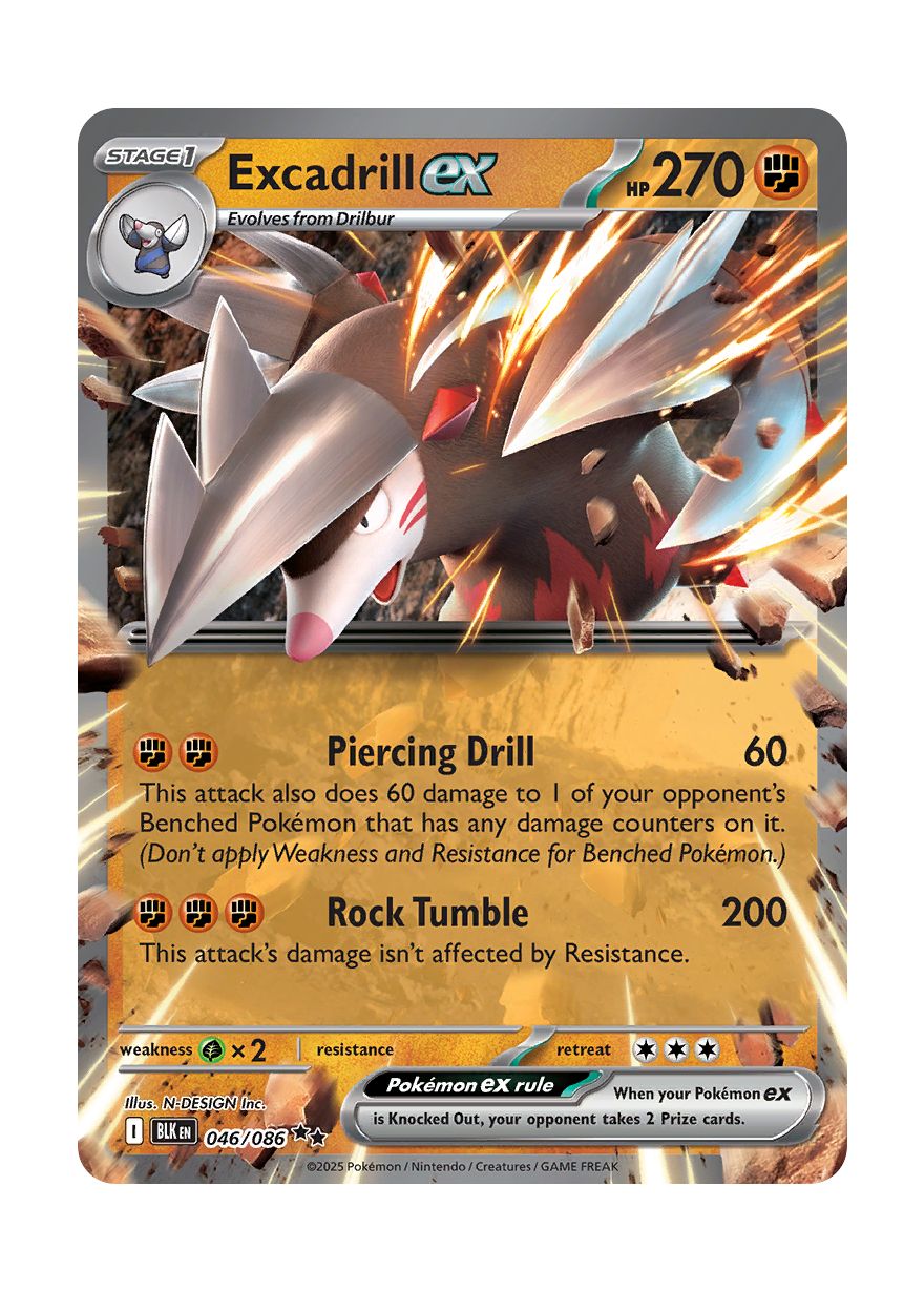 Excadrill ex (046/86) - Black Bolt