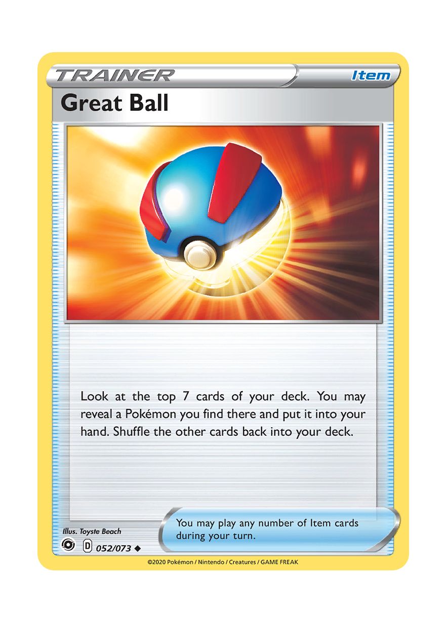 Great Ball - Reverse Holo (052/73) - Champion's Path