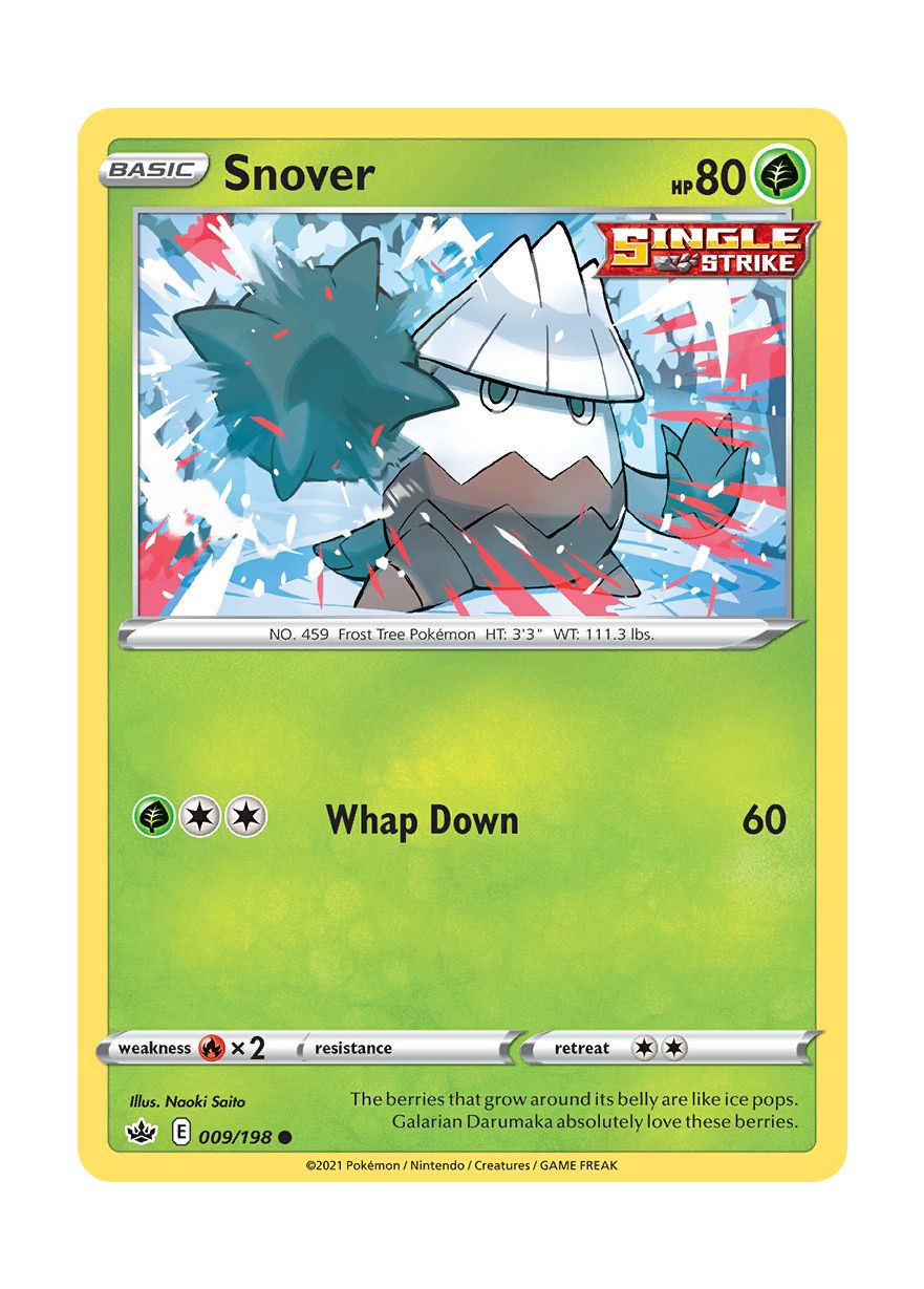 Snover - Reverse Holo (009/198) - Chilling Reign