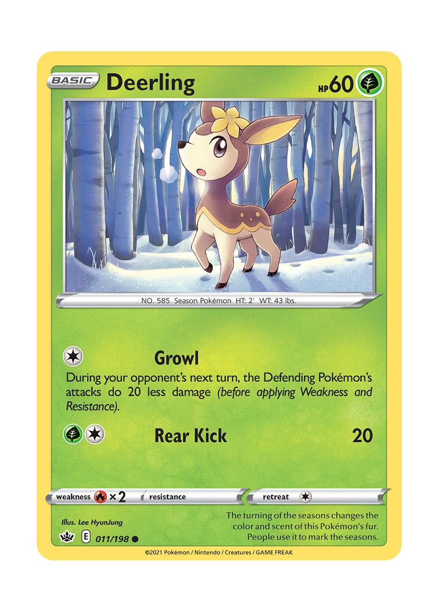 Deerling - Reverse Holo (011/198) - Chilling Reign